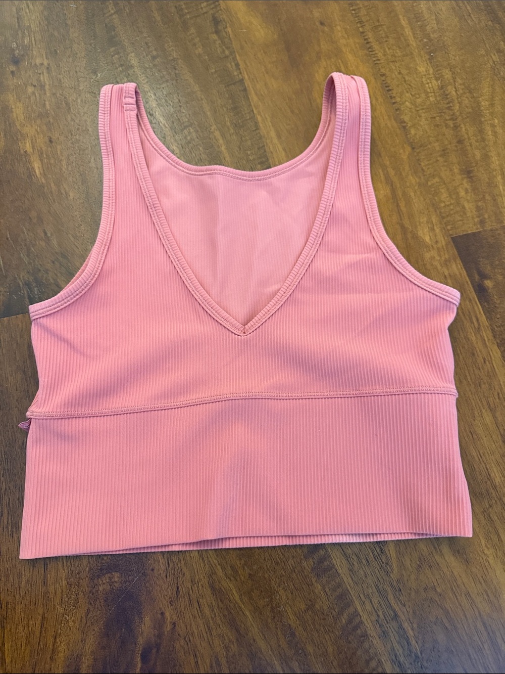 Lululemom Cropped Ribbed V-Neck Tank
